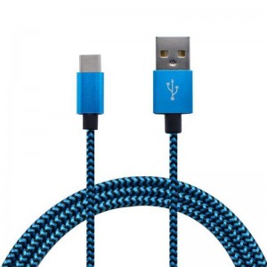 Type-C to USB Nylon briaded data cable