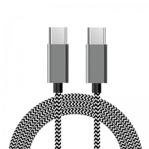 Type-C to Type-C Nylon briaded data cable
